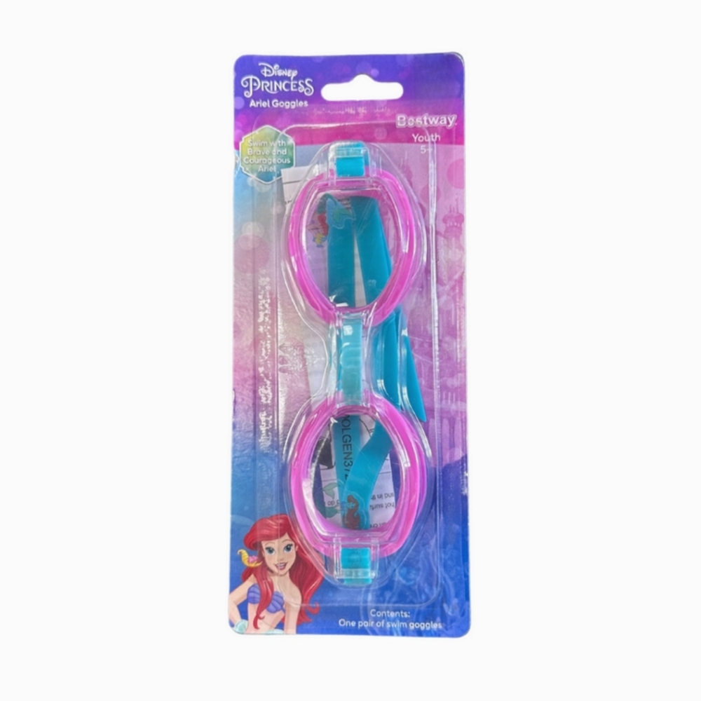 *5/$20* NEW Disney Princess Ariel Little Mermaid Licensed Youth Swim Goggles